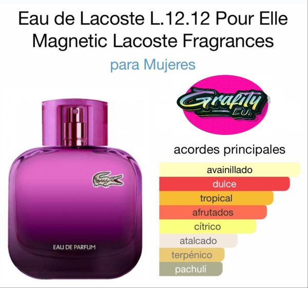 REF GF1142 EAU DE LACOSTE L.12.12 POUR ELLE MAGNETIC LACOSTE PARA MUJER
